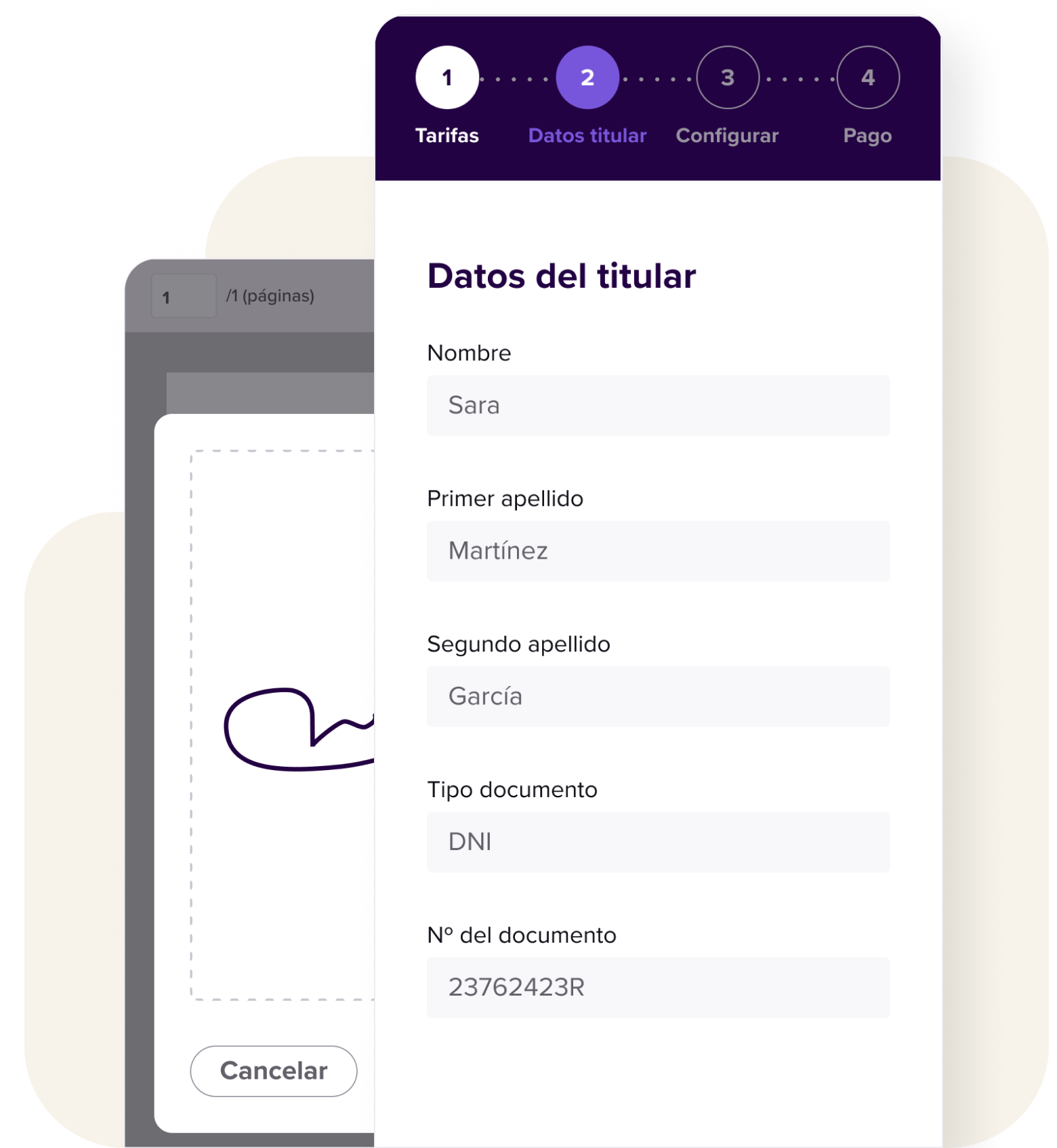 datos del titular