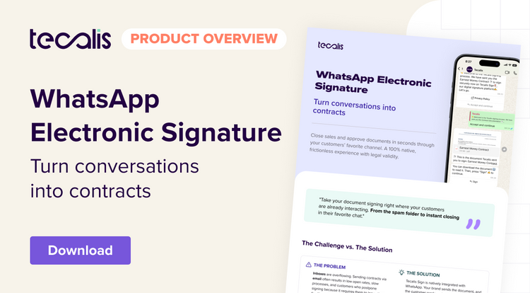 WhatsApp Electronic Signature