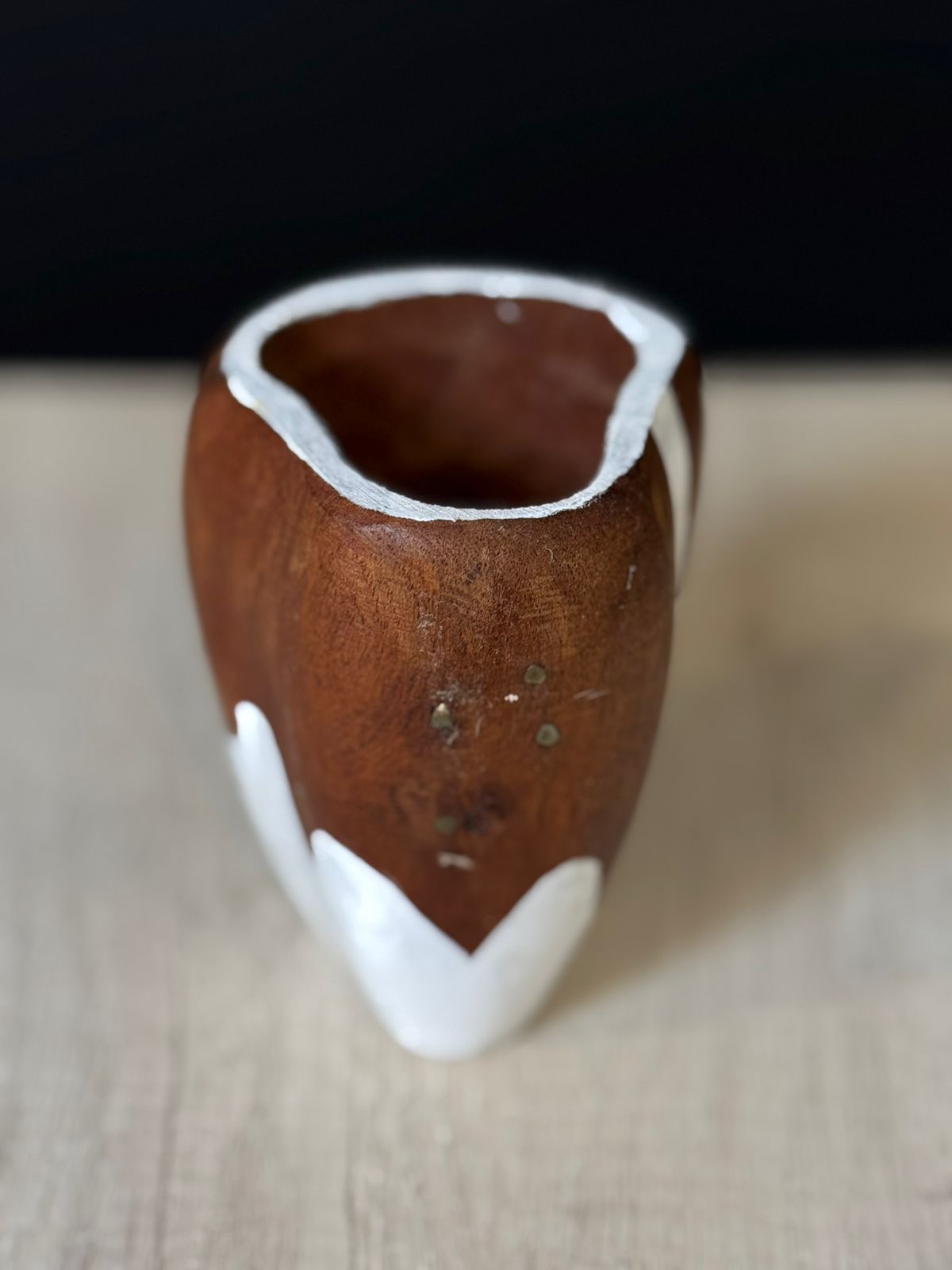 Mate ranchero con bombilla acero pico de loro