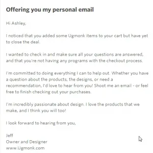 In-sales communication