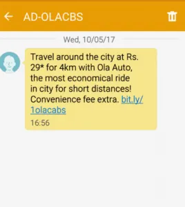 Post-purchase SMS
