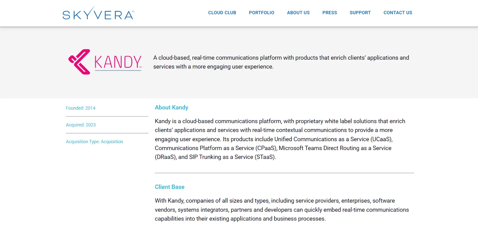 Kandy Website Screenshot