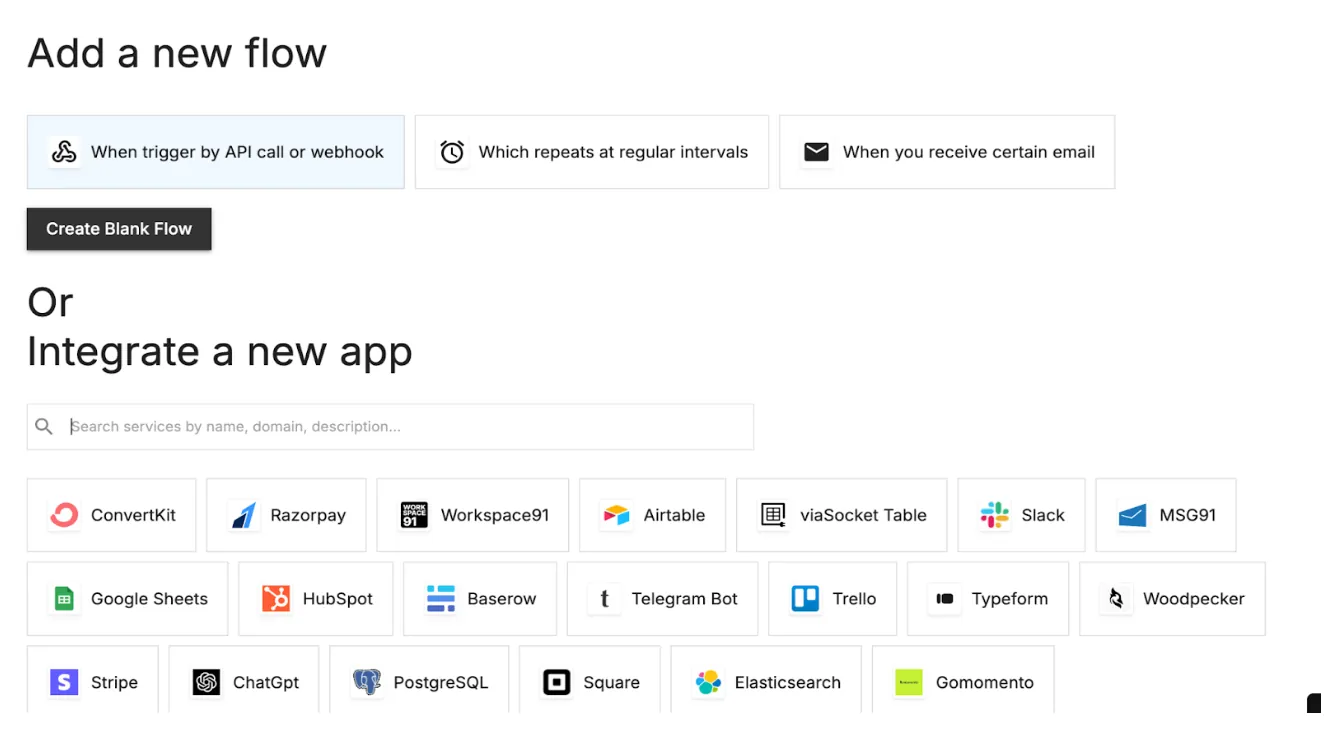 Connect App with viaSocket Using Webhooks