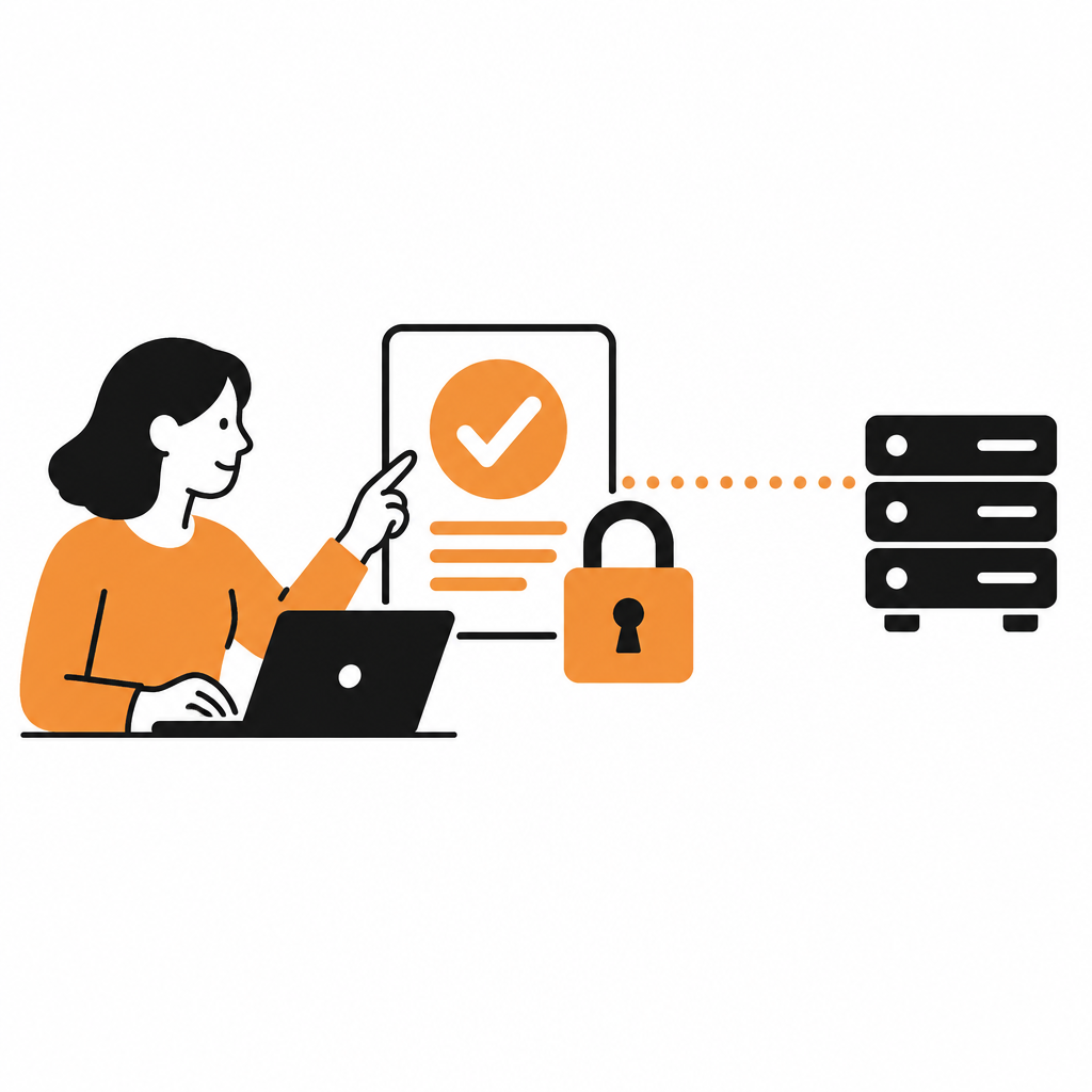 A user approving an assistant's request on a consent screen before a call reaches an API