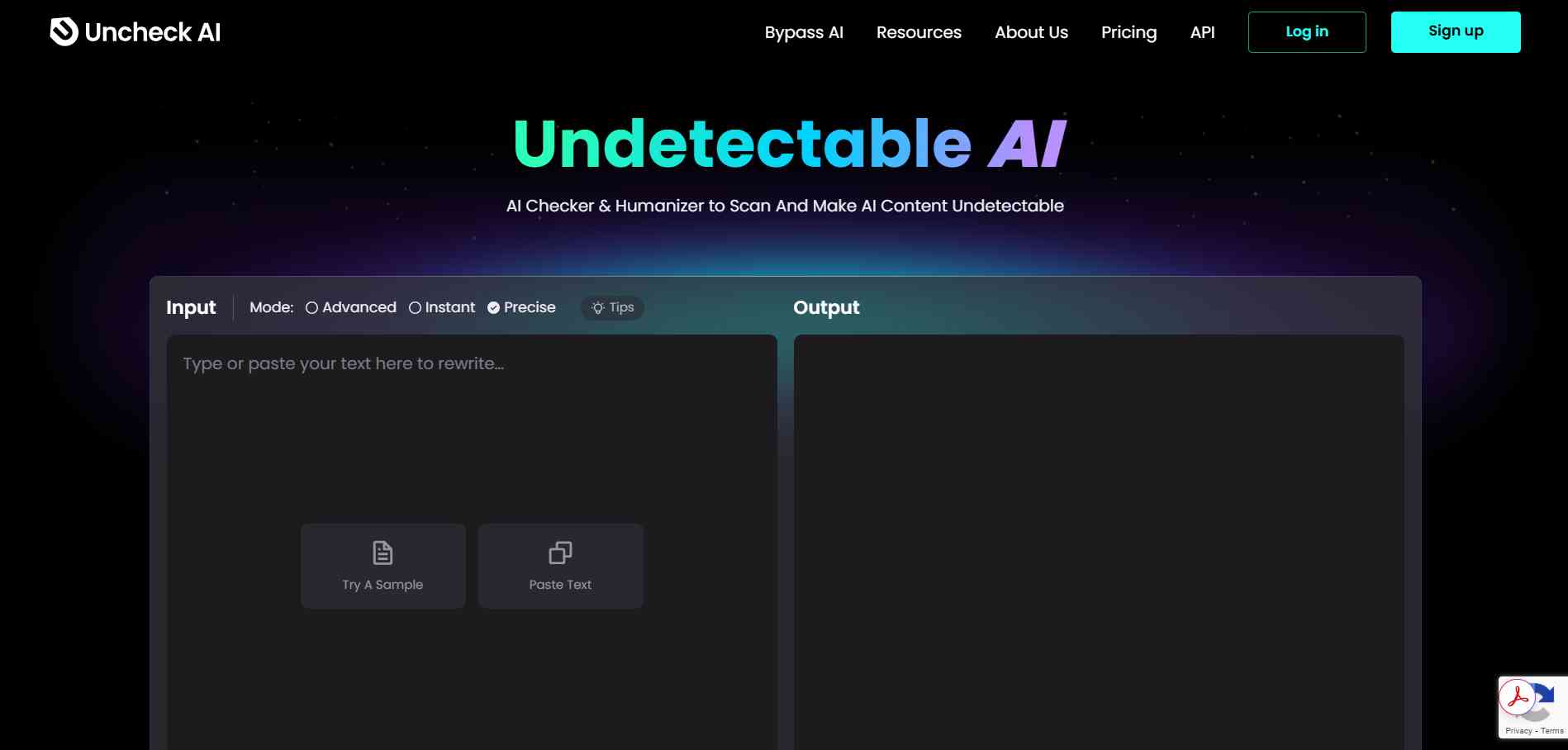 Uncheck AI