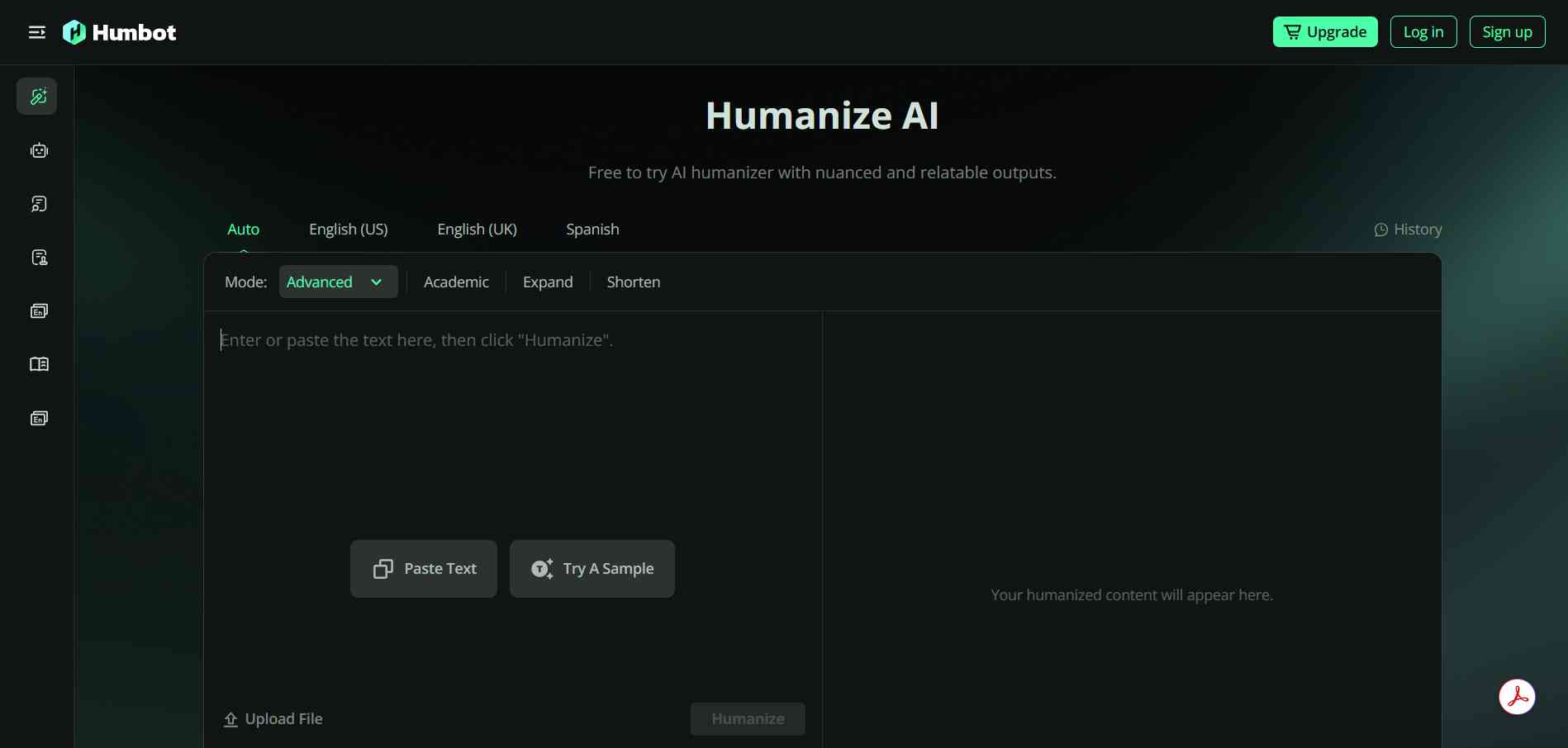 Humbot AI Humanizer