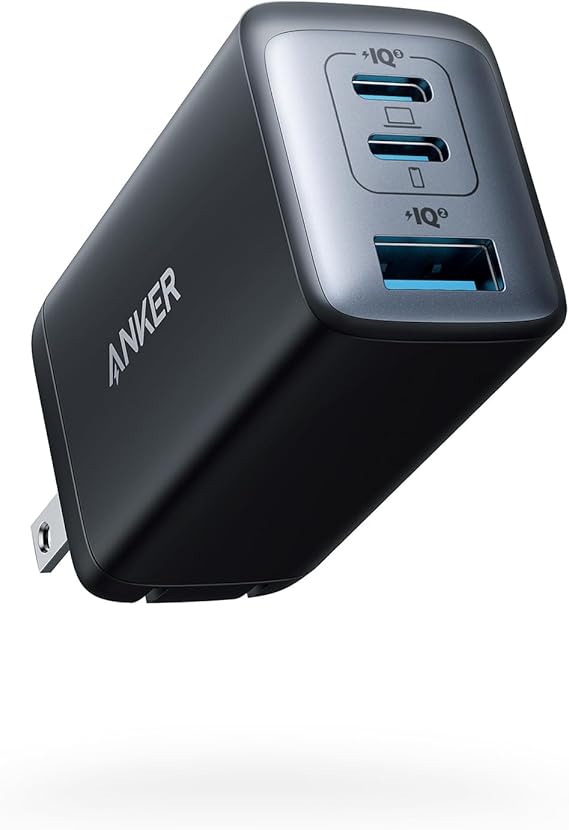 Anker USB C Charger, 735 Charger (Nano II 65W), PPS 3- Port Foldable Wall Charger