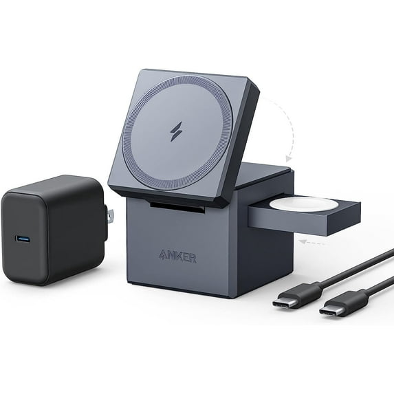 Anker MagSafe Charger Stand, Wireless Charger, 3-in-1