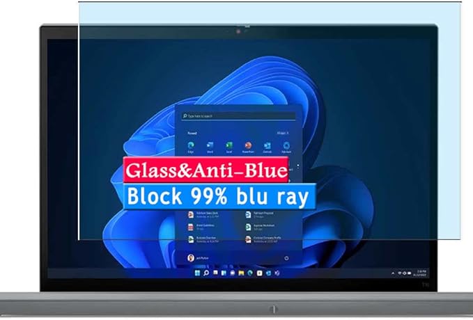 Vaxson Anti Blue Light Tempered Glass Screen Protector B09YDLTYYD