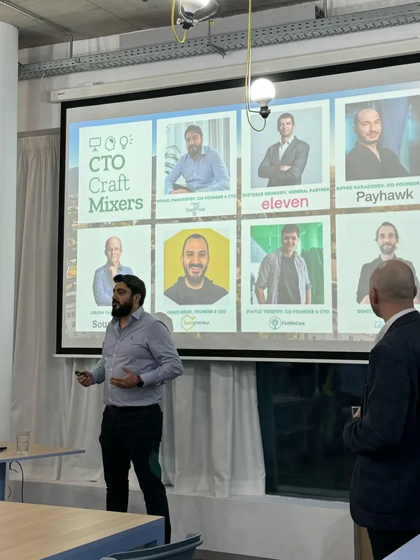 CTO Craft Mixers in Sofia, hosted by TechPods