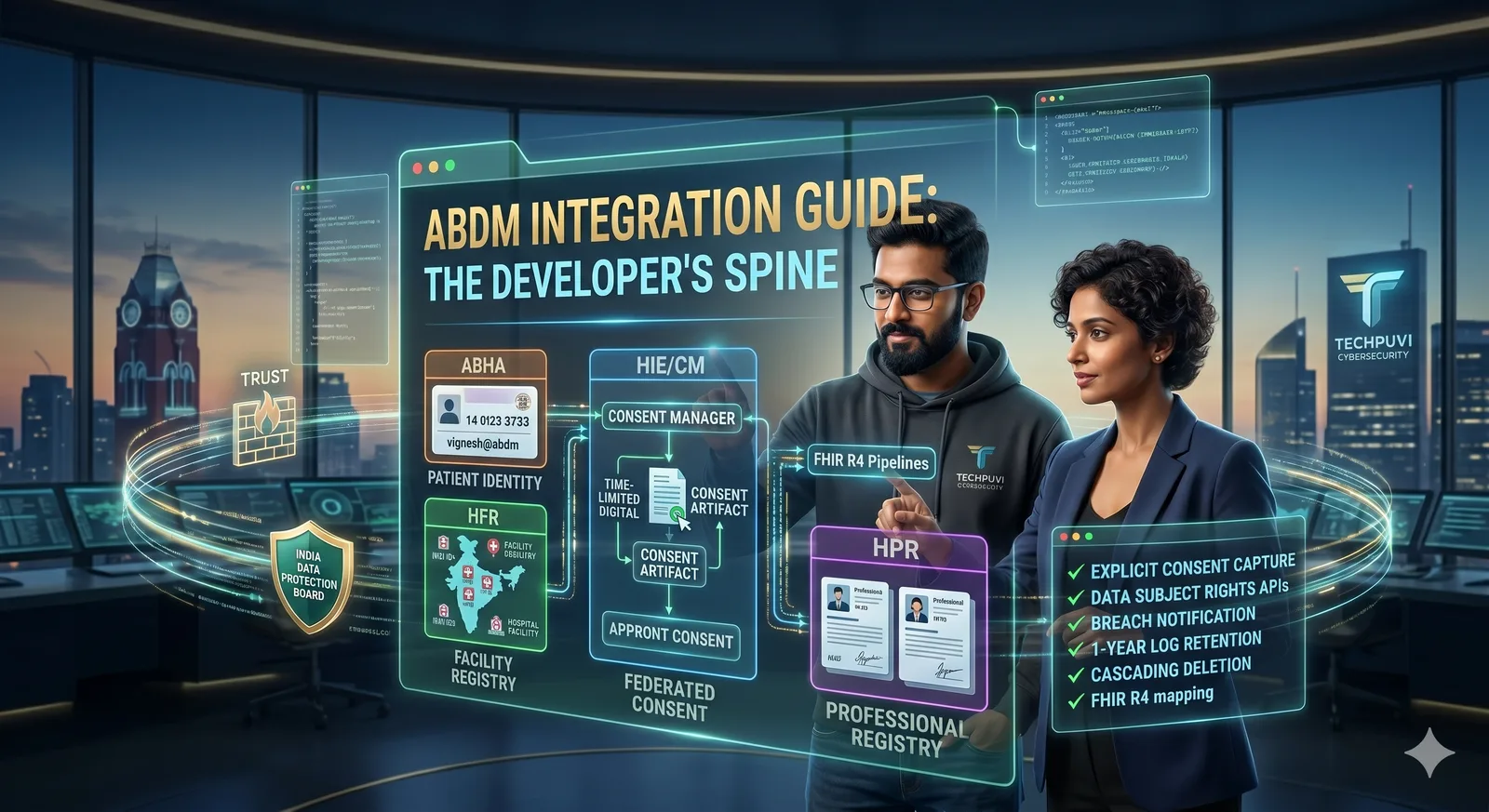 ABDM Integration Explained: ABHA, HIE/CM, HFR, HPR for Developers
