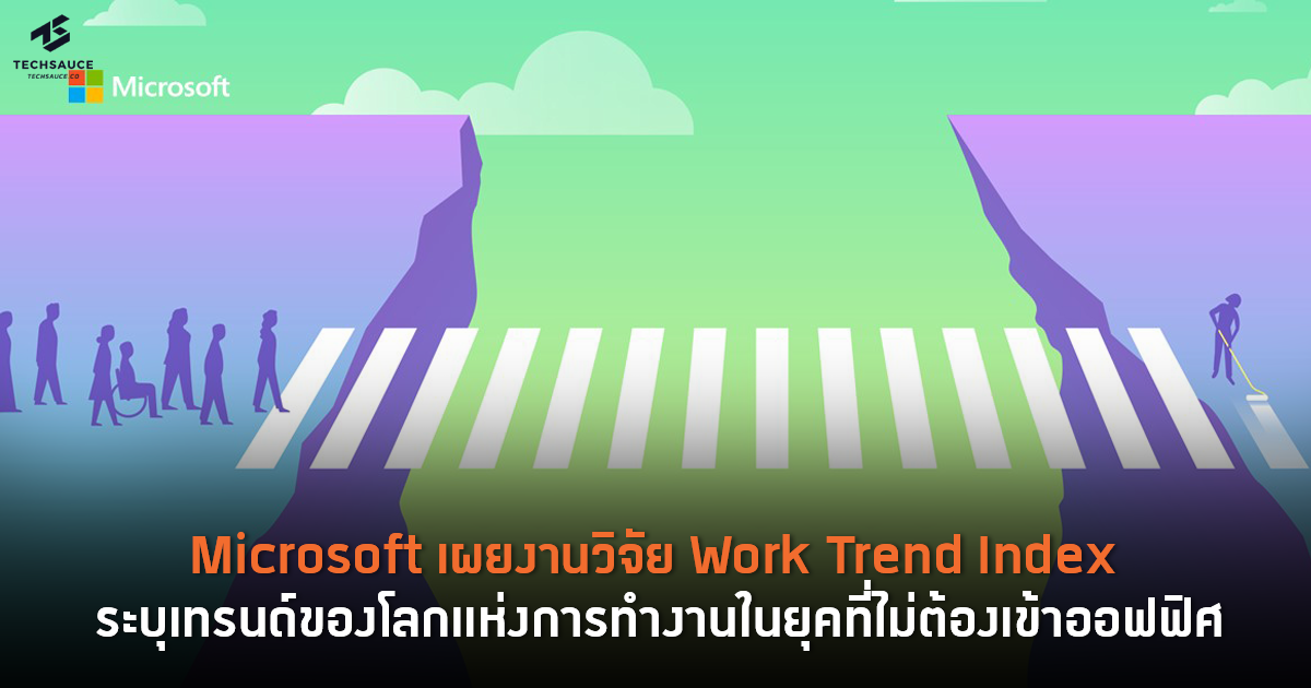 Microsoft เผยงานวิจัย Work Trend Index ระบุเทรนด์ของโลกแห่งการทำงานใน