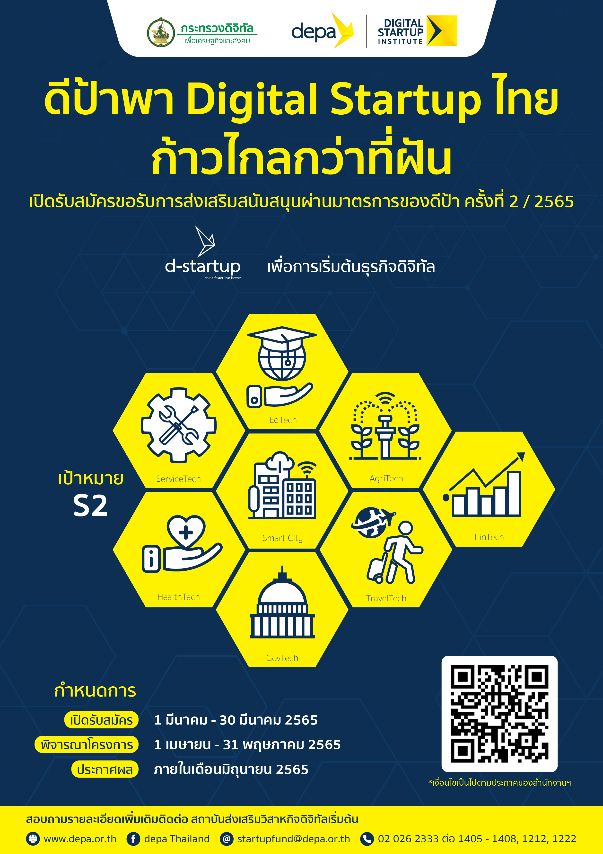 Depa พา Digital Startup ไทยก้าวไกลกว่าที่ฝัน เปิดโอกาสให้บุคคลหรือนิติบุคคล ขอรับการส่งเสริมการเริ่มต้นธุรกิจ