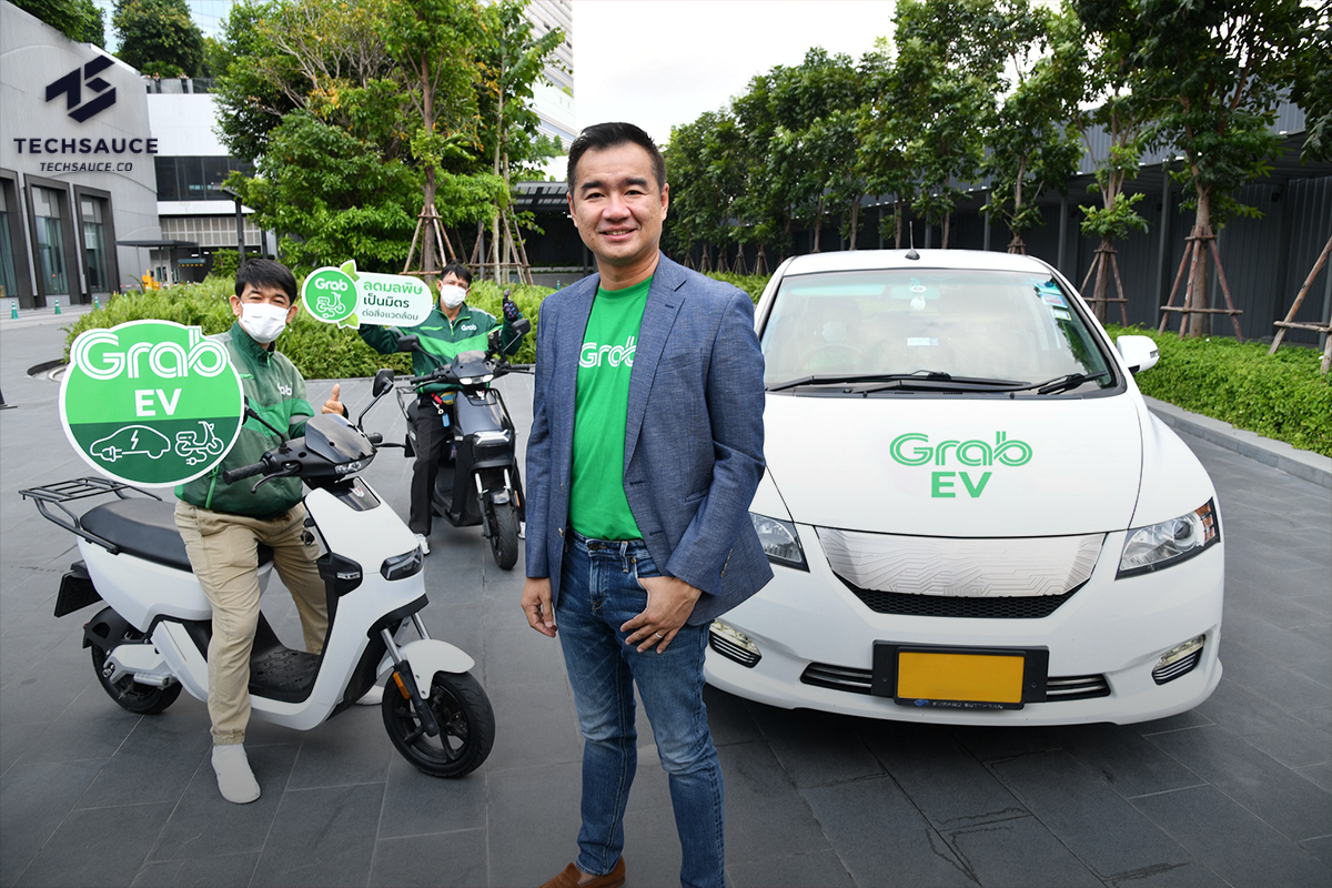 Grab ประเทศไทย ขานรับนโยบายรัฐ-หนุนเทรนด์พลังงานสะอาด ประกาศตั้งเป้าเพิ่มจำนวนพาร์ทเนอร์คนขับ-ผู้จัดส่งอาหารที่ใช้ยานยนต์ไฟฟ้า (EV) ให้ได้ 10% ของทั้งหมดภายในปี 2569 