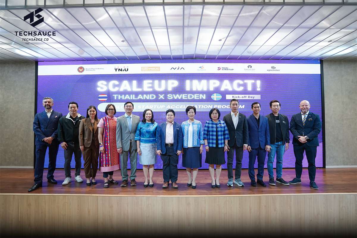 ไทย-สวีเดน ผนึกกำลังเร่งเครื่อง Startup สู่เวทีโลก ด้วย  The Scaleup Impact! Thailand-Sweden Global Startup Acceleration Program