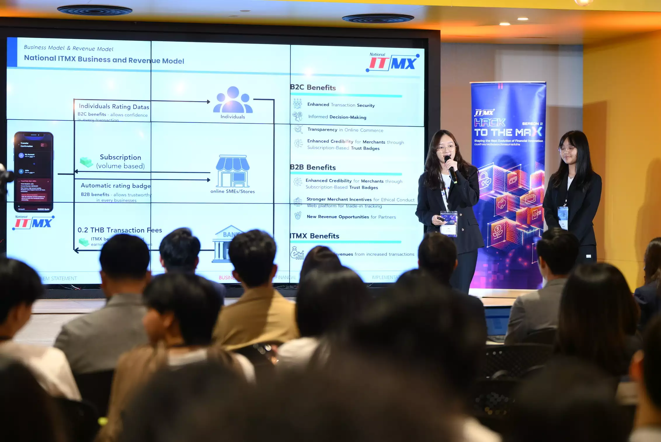 เจาะลึกเส้นทางผู้ชนะ แนวคิด “Prompt Plus+” โซลูชันป้องกันโกง ก่อนกดโอน! จากทีม P+.PNG ในโครงการ Hack to the Max Season 2 โดย NITMX