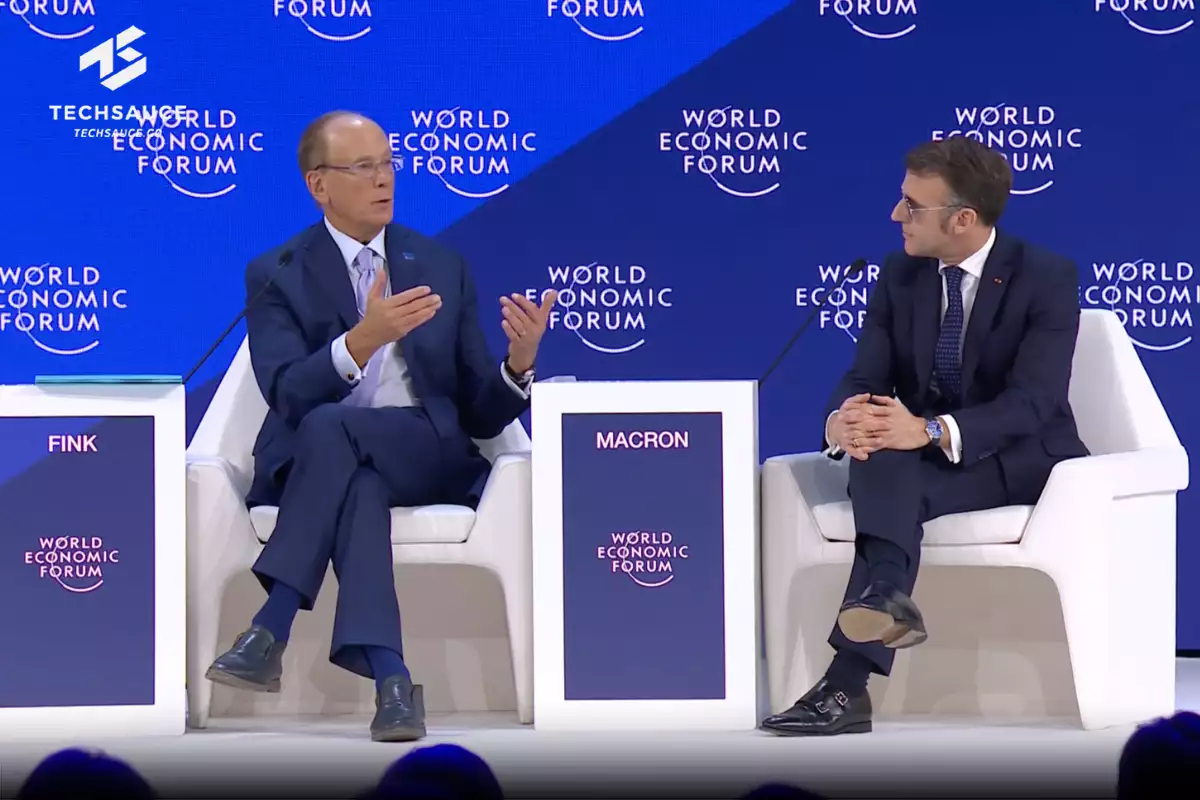 Emmanuel Macron บนเวที WEF