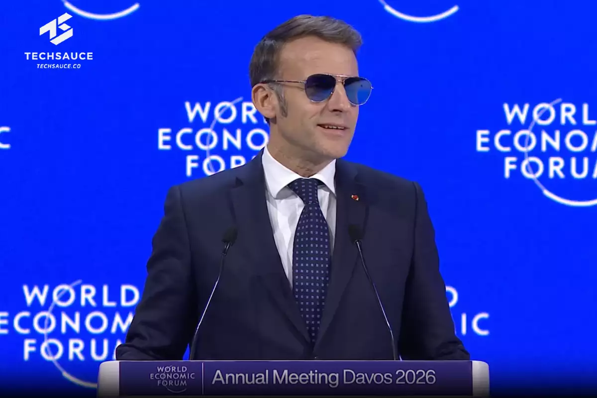 Emmanuel Macron บนเวที WEF