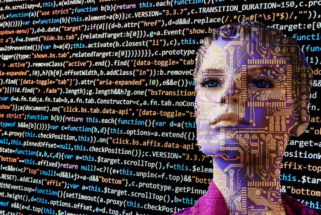 Artificial intelligence or AI on coding