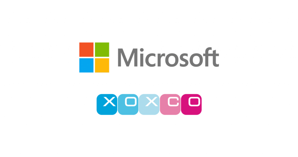 Microsoft and XOXCO logo