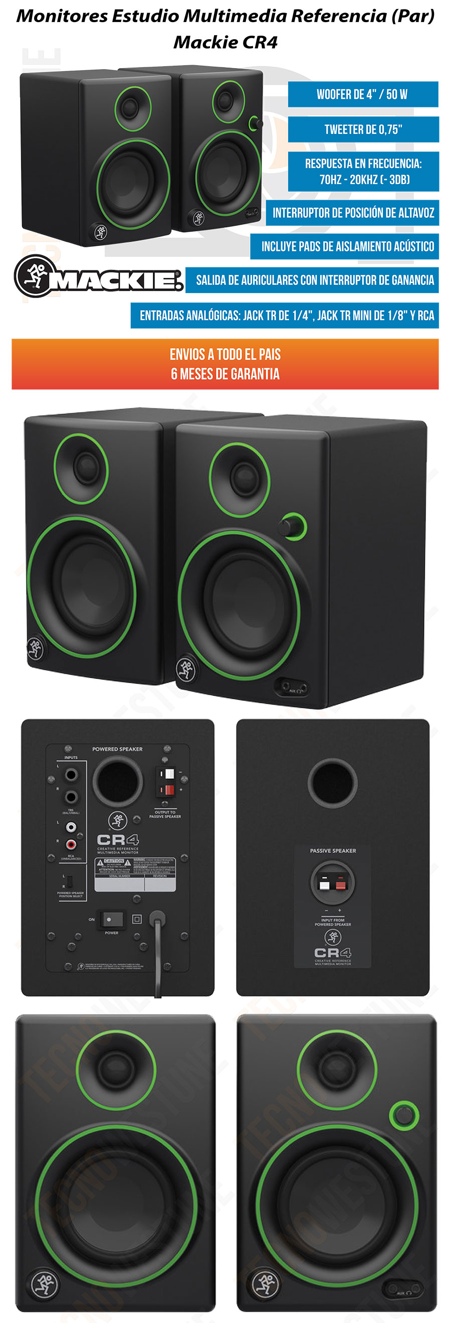 MACKIE CR4 Monitores multimedia de Estudio