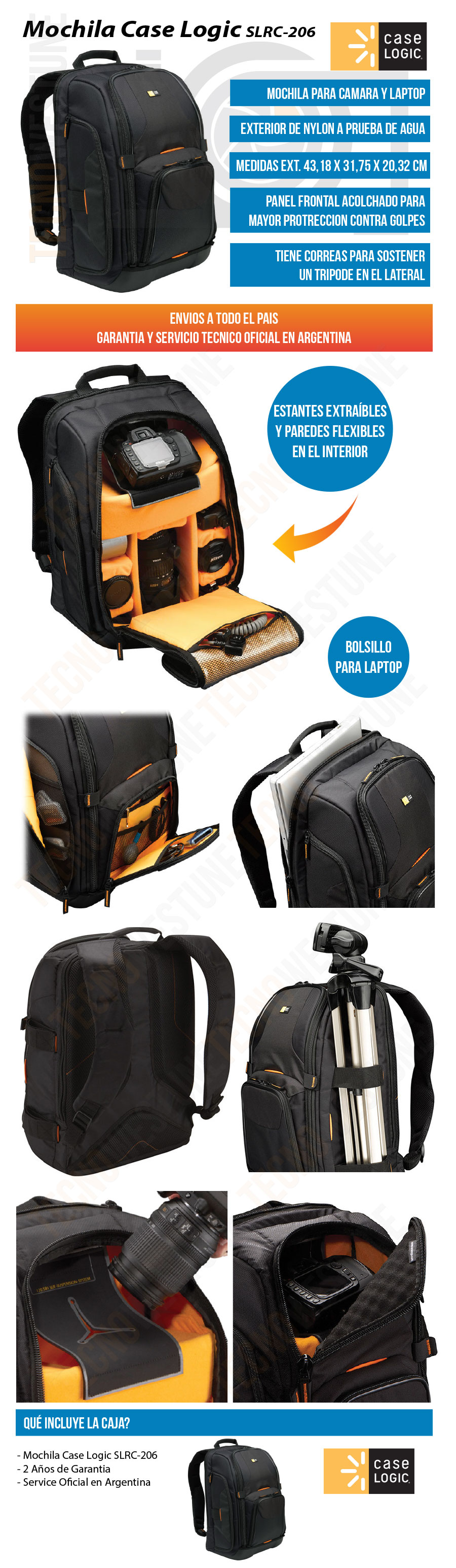 Mochila para cámaras DSLR Case Logic SLRC-206