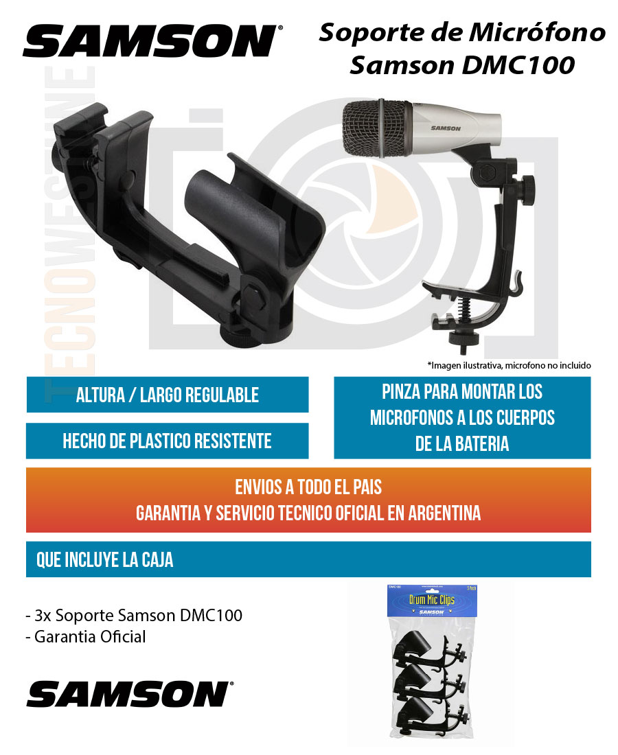 Samson Mba28 Brazo De Micrófono Soporte Escritorio - TecnoWestune Store