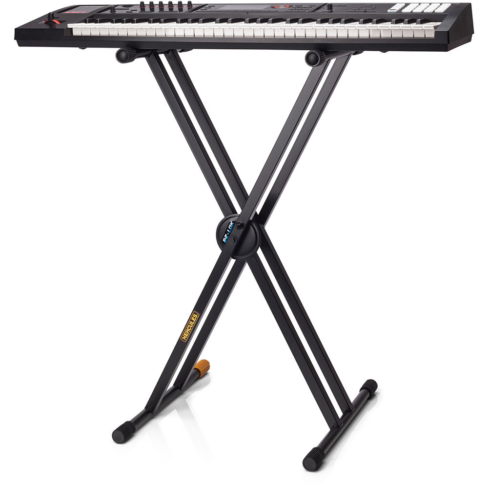 VEVOR Piano Keyboard Stand, Z Style, Heavy-Duty Digital Piano Music Stand, 250 lbs Capacity with Adjustable Width & Height Whee