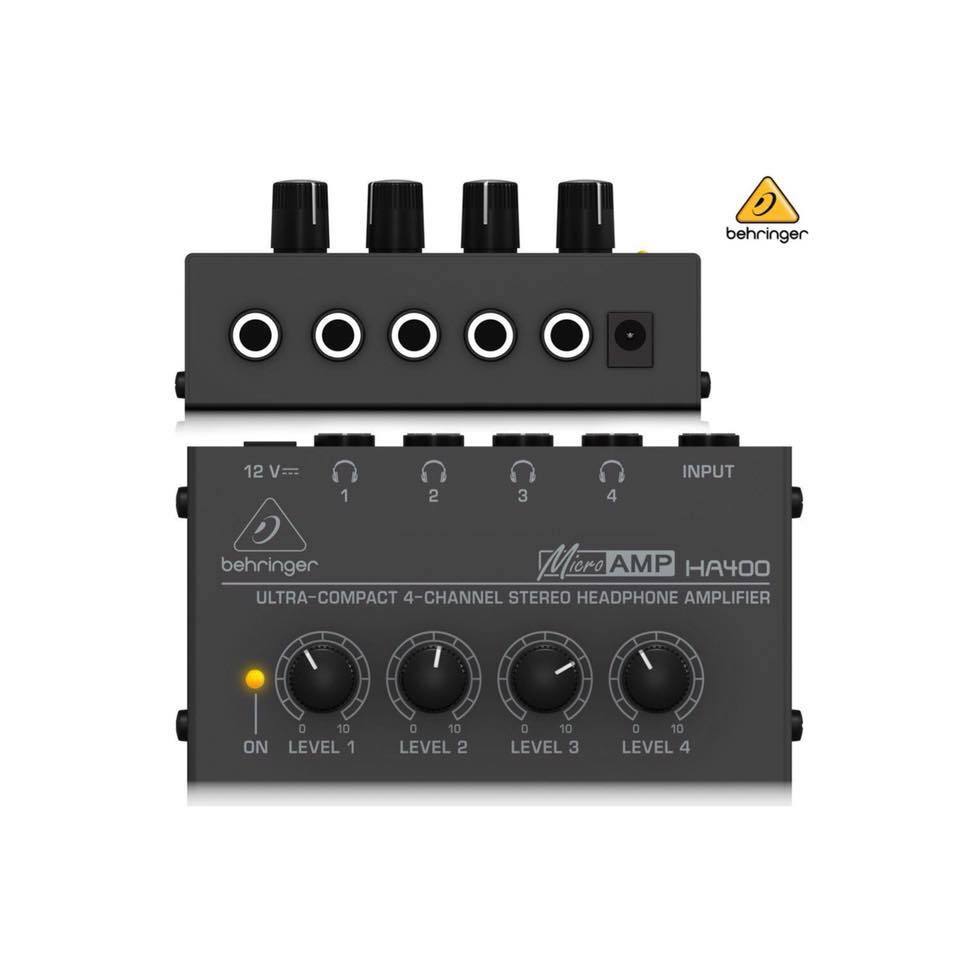 Behringer Microamp Ha400 Amplificador Auriculares 4 Canales