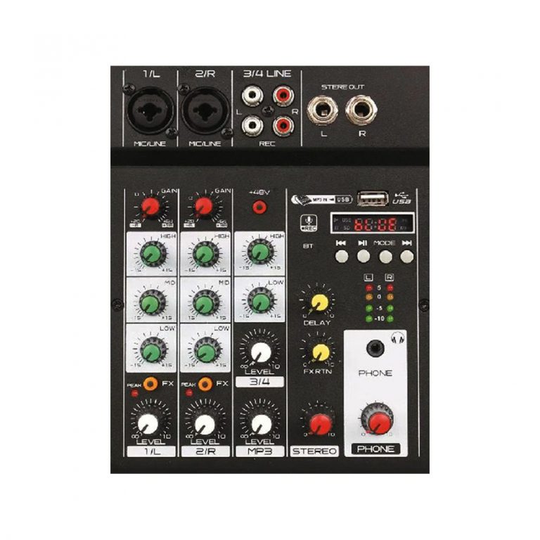 Mixer De 4 Canales Con Usb Efecto Y Bluetooth Ross M4u TecnoWestune Store