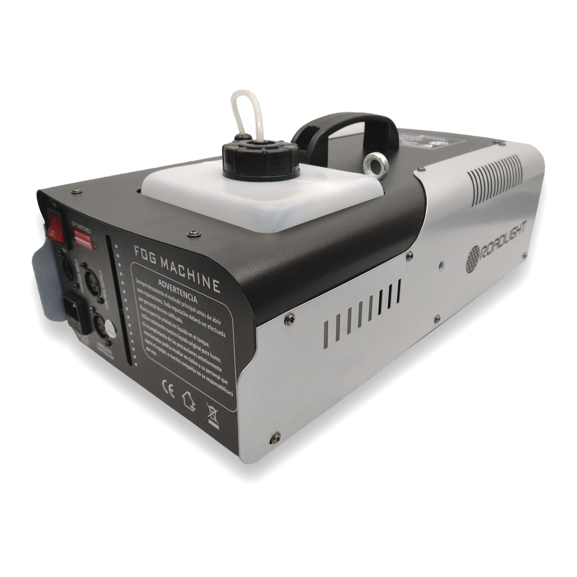 Rockville R1200L - Máquina de humo con LED, 7 canales DMX+2 mandos a  distancia+líquido de galón
