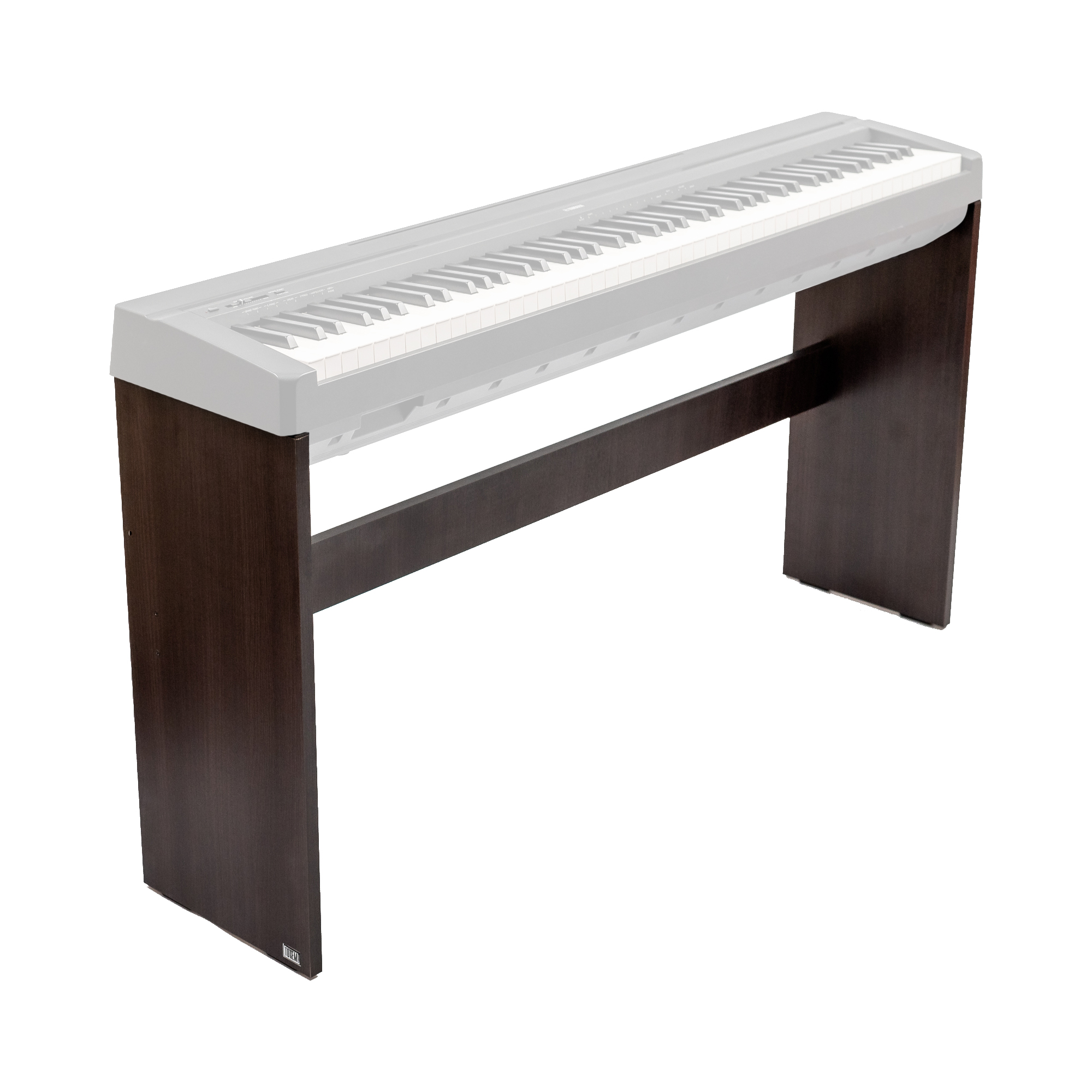 Soporte de piano blanco con cubierta y patas de madera negras, escritorio  con soporte para teclado, madera de color de tamaño personalizado -   España