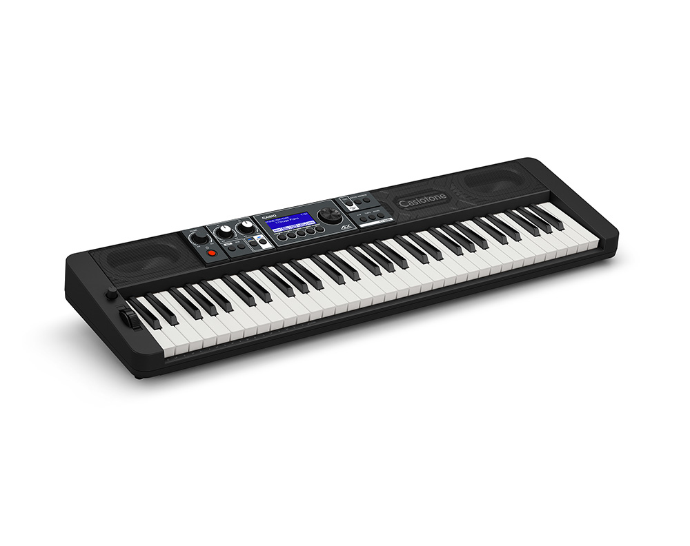 Casio Casiotone CT-S1 - Teclado portátil estilo piano de 61 teclas, paquete  blanco con soporte, auriculares para monitor de estudio, pedal de