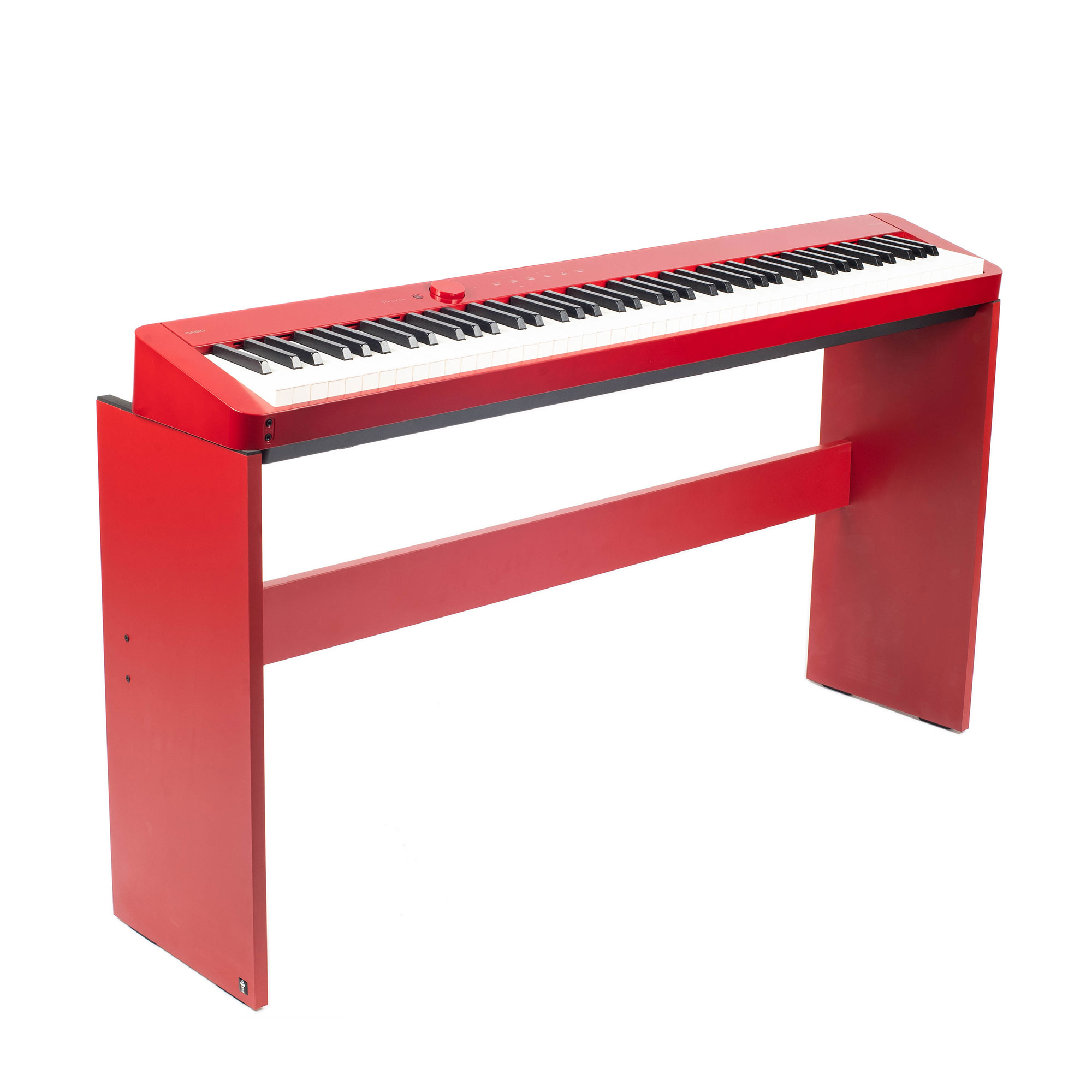 Soporte de Madera Teclado 88 Teclas Rojo