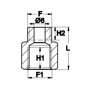 Schemes of the product Nipple for spraying booms