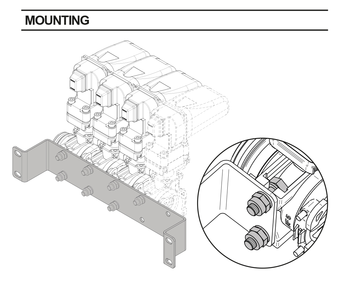 Schemes of the product Stainless steel mounting kit