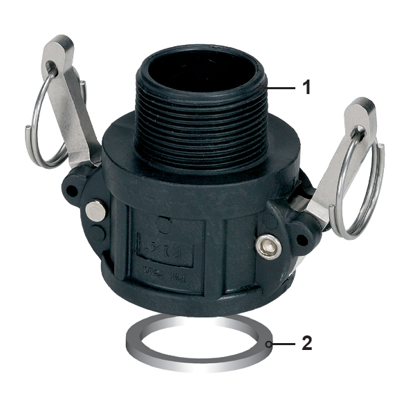 Photo of the product Female coupler » Male thread