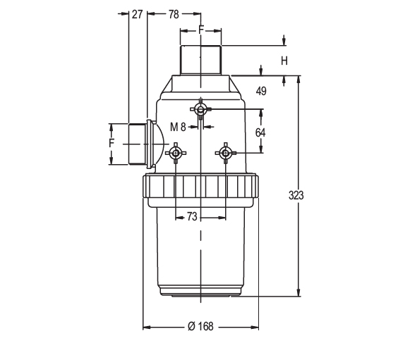 Schemi del prodotto Filtro di aspirazione 260 l/min.