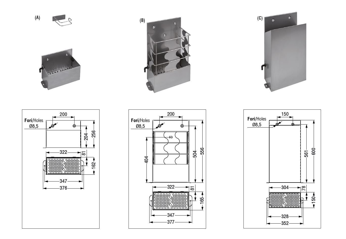 Dettagli in evidenza del prodotto PORTA SPAZZOLA INOX