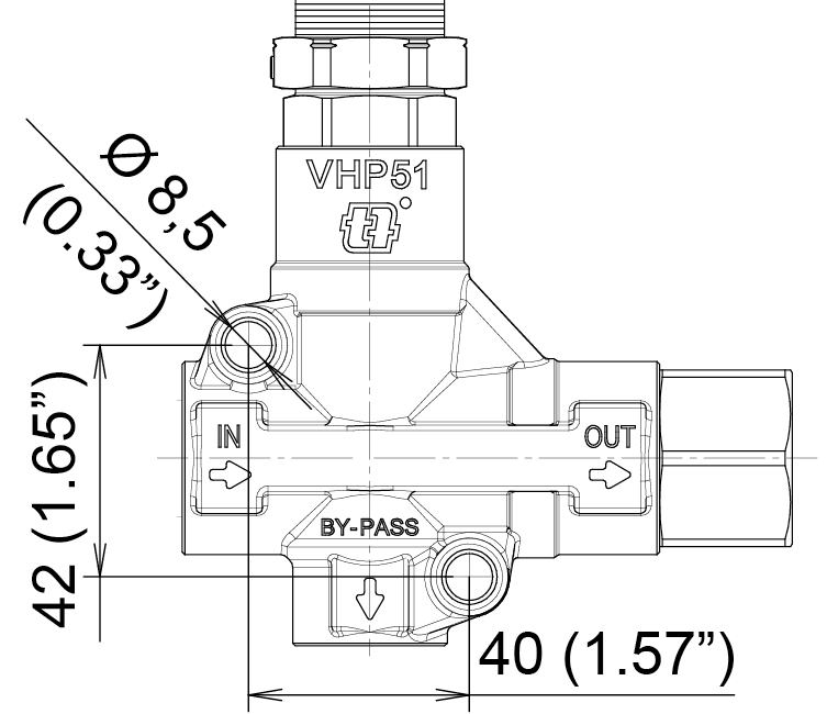 Schemes of the product VHP51 without knob