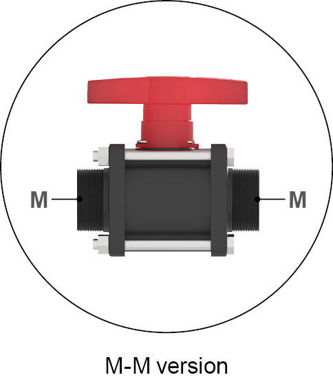 Highlights of the product 2 Ways Bolted Ball Valve