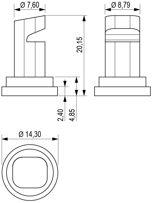 Schemes of the product Nozzles TKP