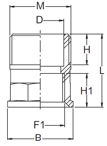 Schemes of the product Male and female reducer
