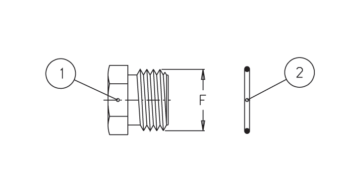 Schemes of the product Brass plug