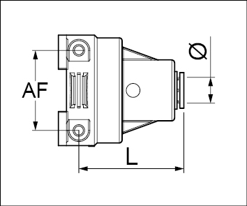 Schemes of the product Straight Rilsan hosetail with female fork coupling