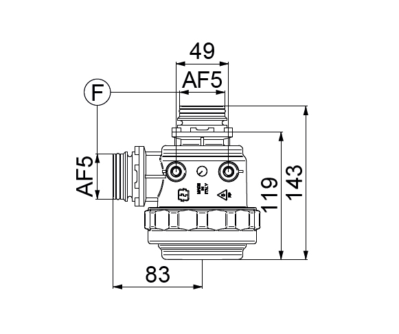Schemes of the product Suction filter 60 l/min - AF