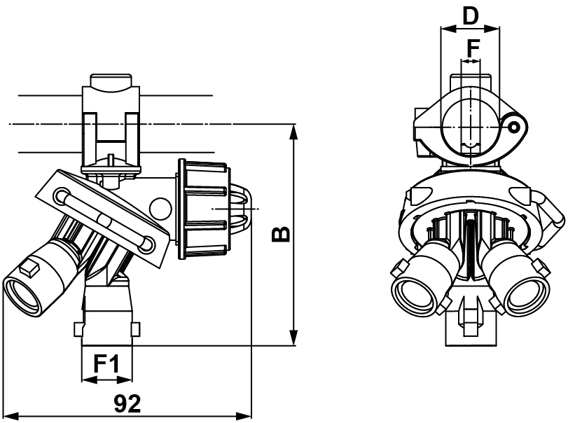 Schemi del prodotto PORTAUGELLI TRIJET