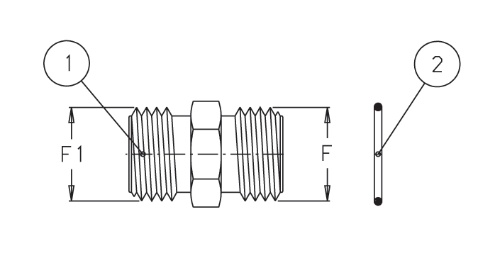 Schemes of the product Nipplo in ottone