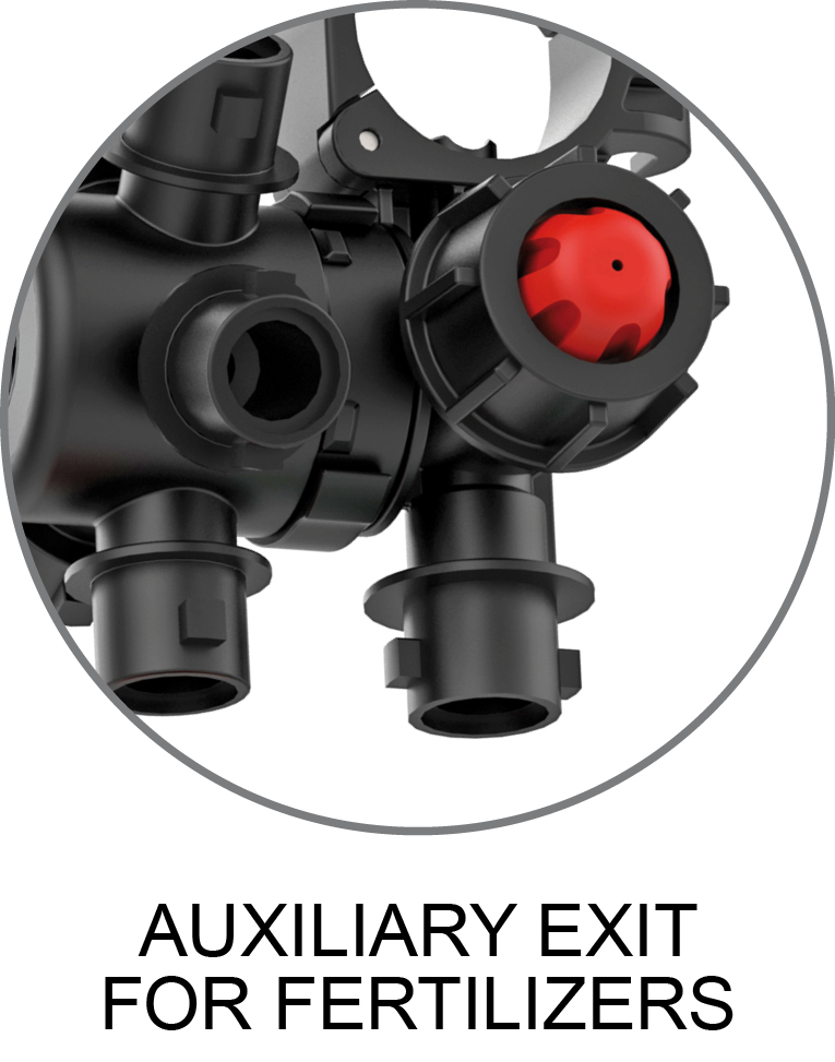 Dettagli in evidenza del prodotto MULTIJET Uscita ausiliaria - 3 ugelli