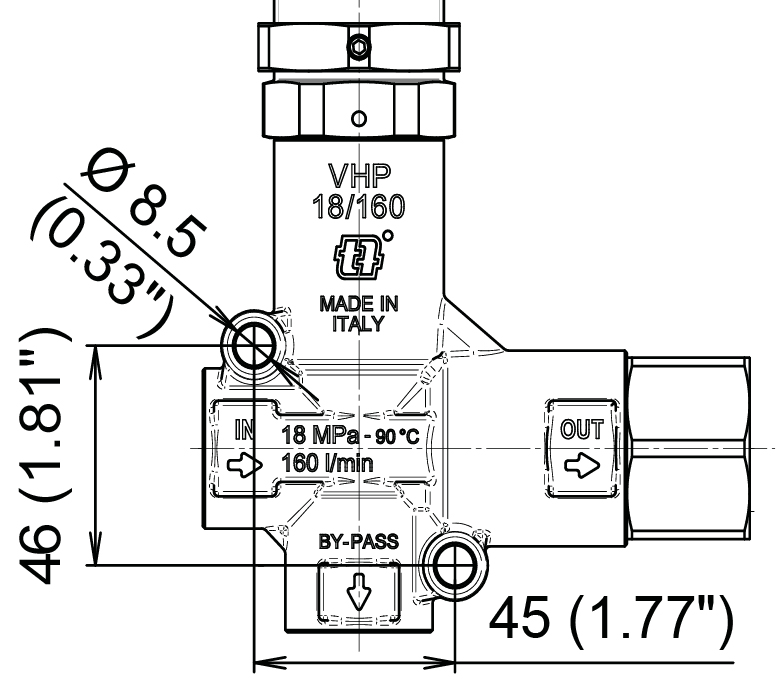 Schemes of the product VHP 18/160 WITH KNOB